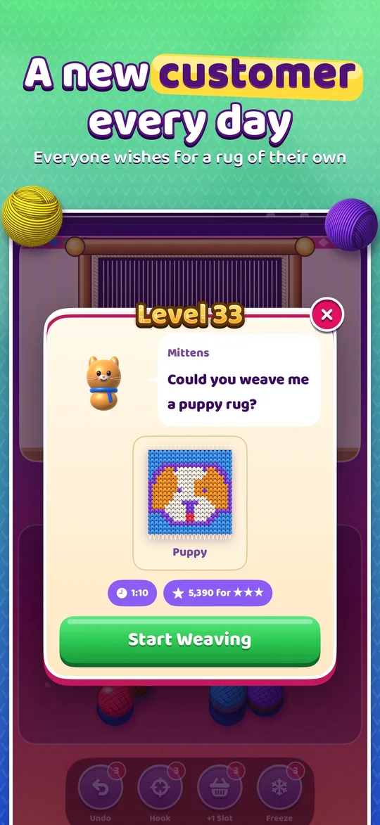 A customer waiting for their rug
